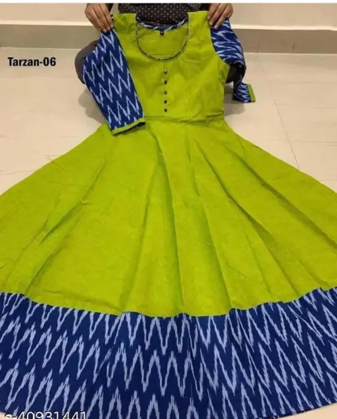 Classic Designer Women Dresse Gown-Green