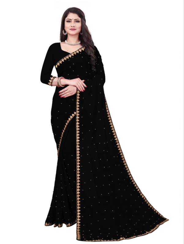 Women Saree Black