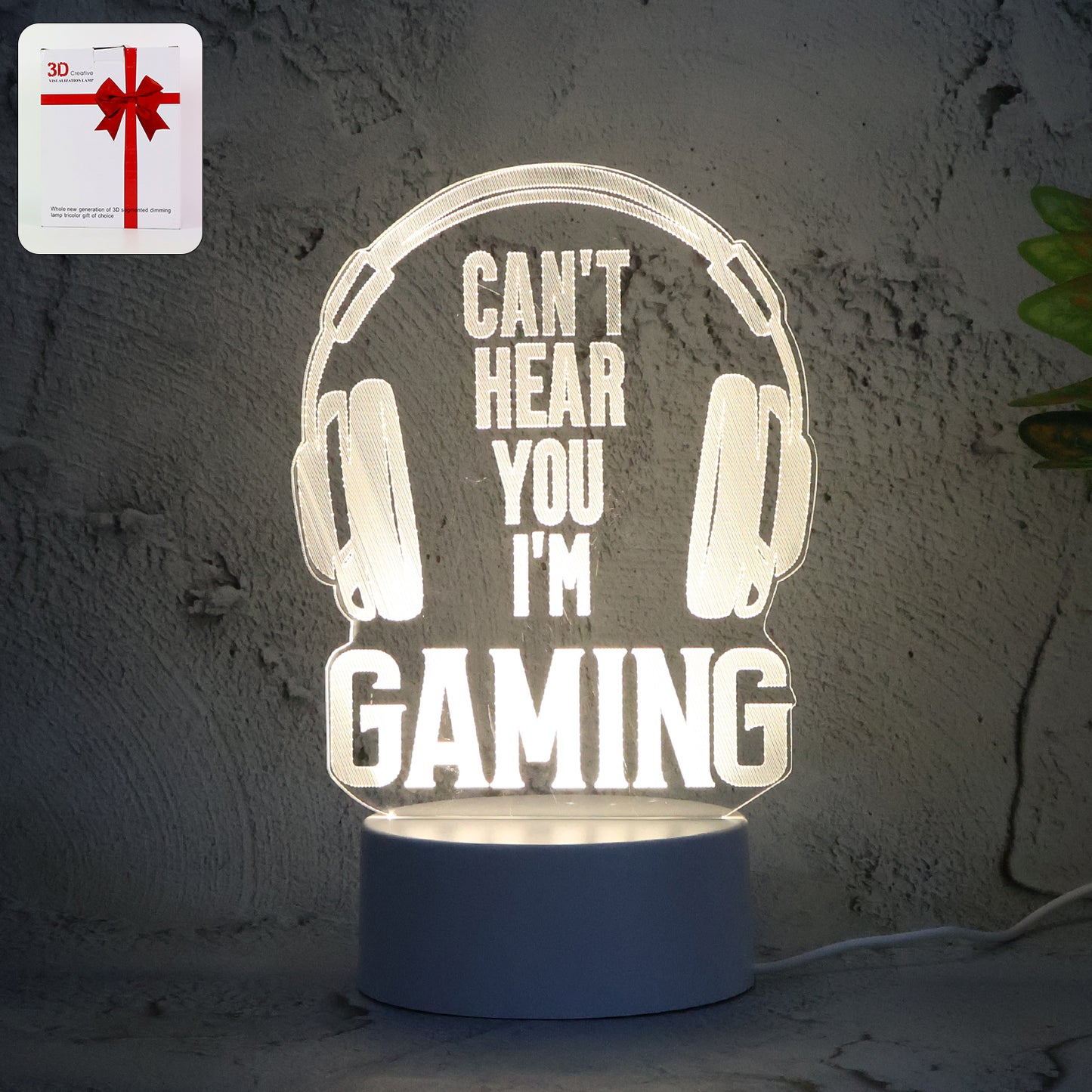 3d Acrylic Led Night Lamps  (1 Pc  Mix Design)