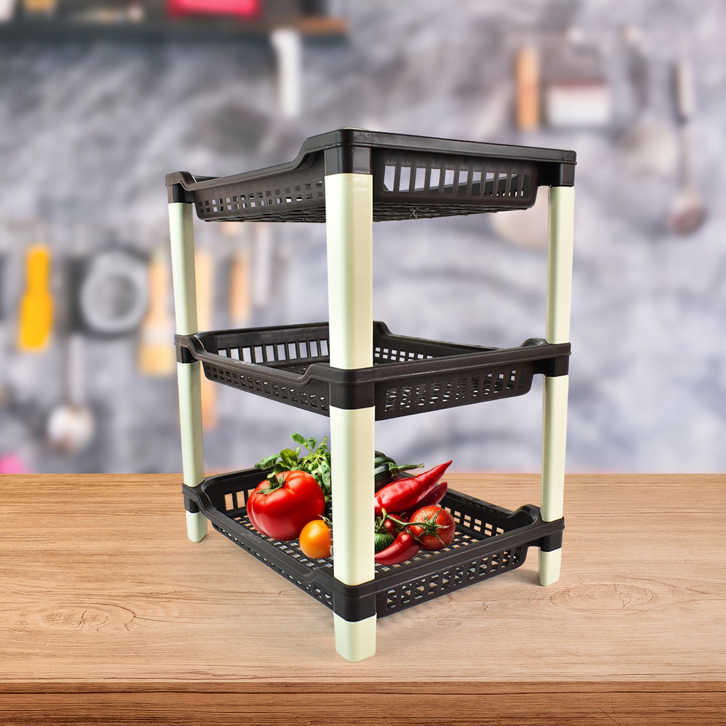 Apex Big Multi Use Plastic Storage Rack  3-tier (1 Pc)