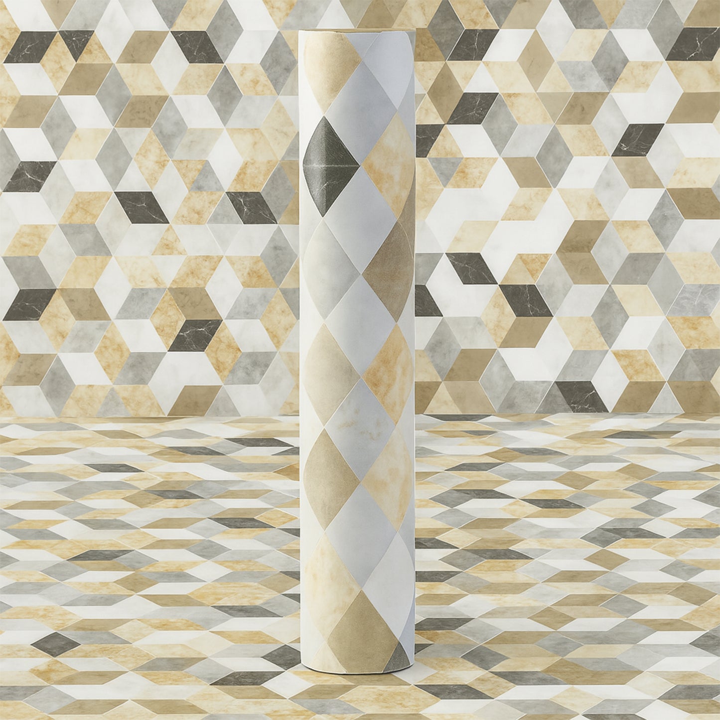 Self-adhesive Waterproof Wallpaper Roll 45 Cm X 1 M - (1 Pc)