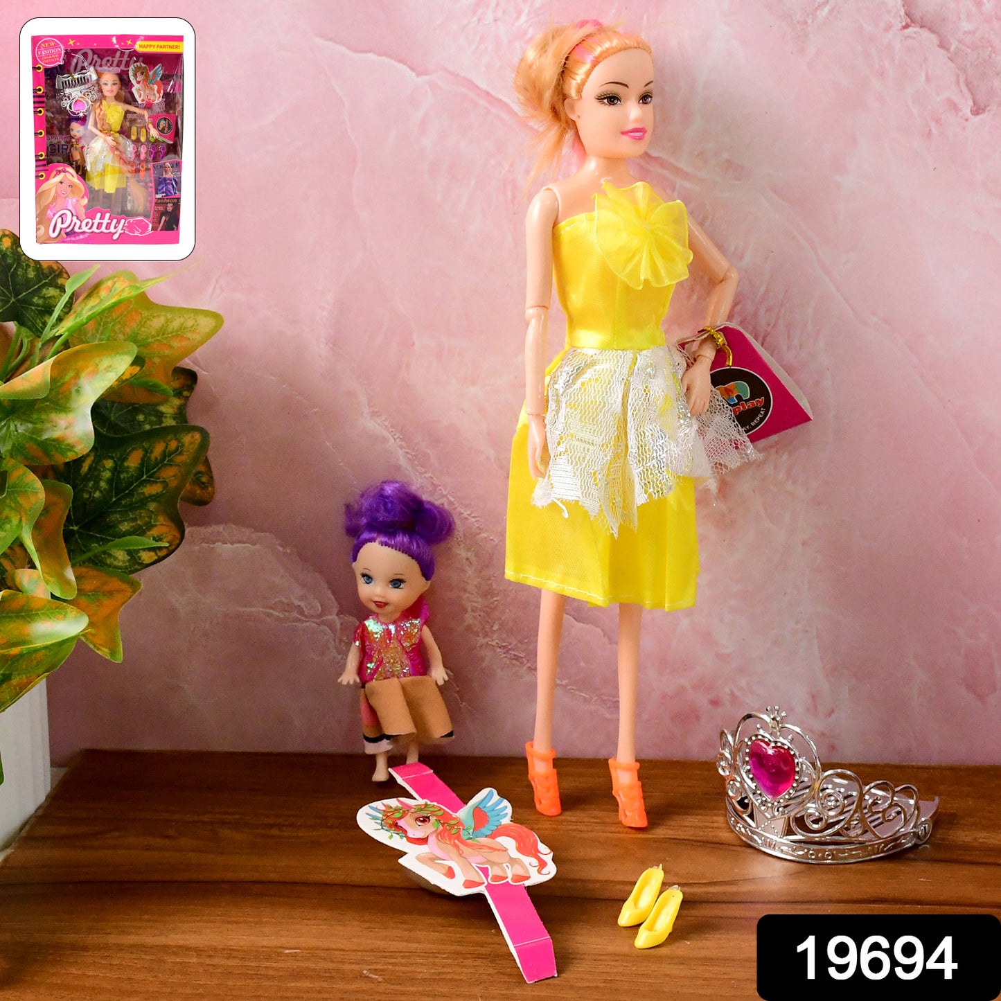 Fashion Doll With Baby Accessories Set (Mix Design)