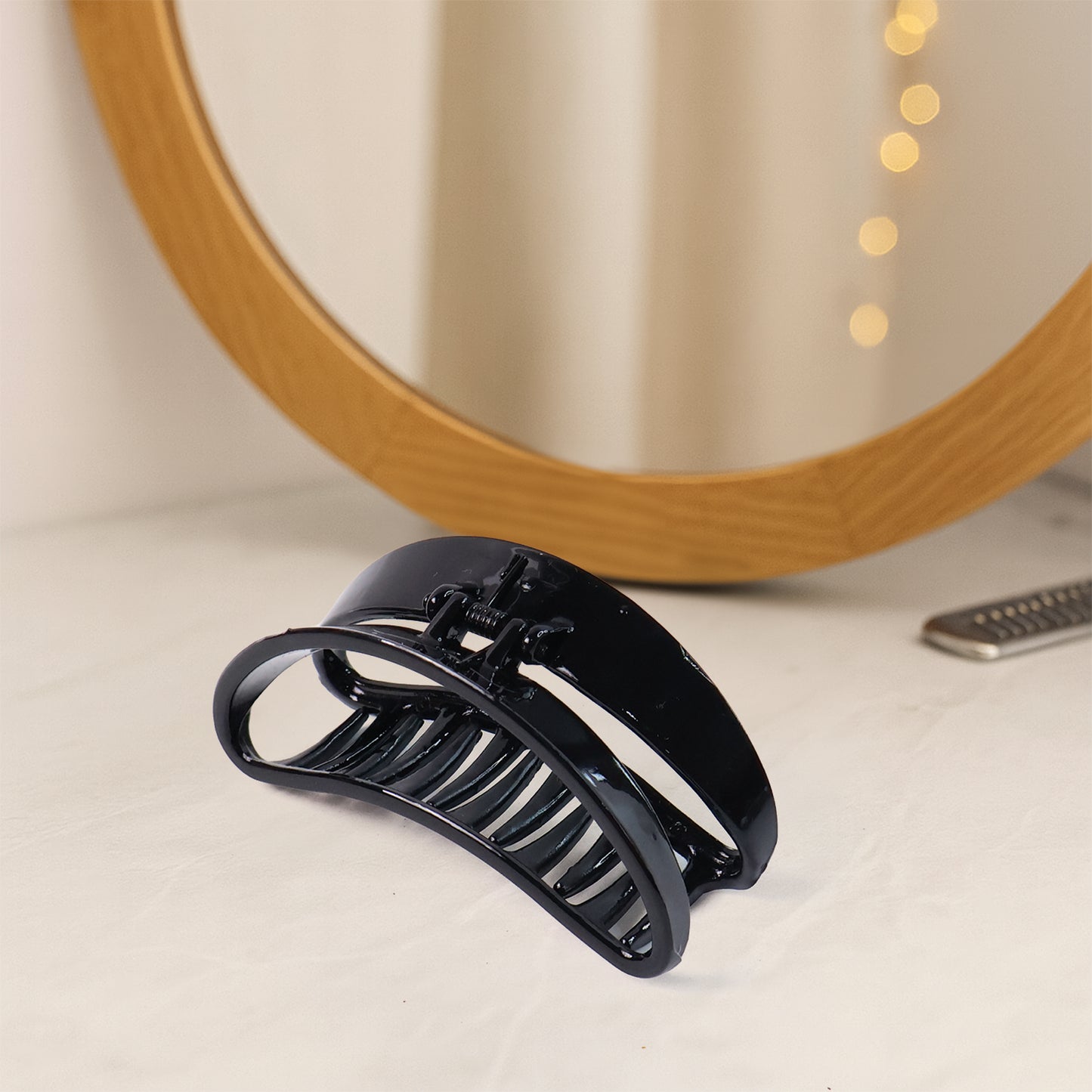 Plastic Hair Clamp Grip Simple Matte Hair Barrette Clamp (12 Pc)