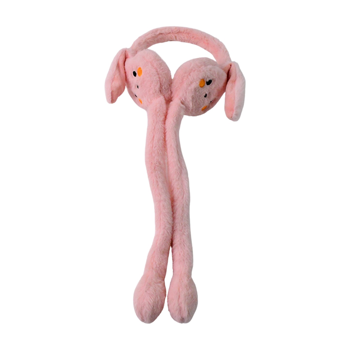 Cute Jumping Rabbit Ear Plush Winter Earmuffs (1 Pc)